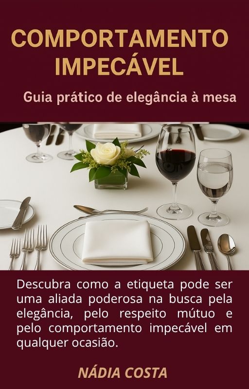 Capa original do Guia Prático de Elegância à Mesa